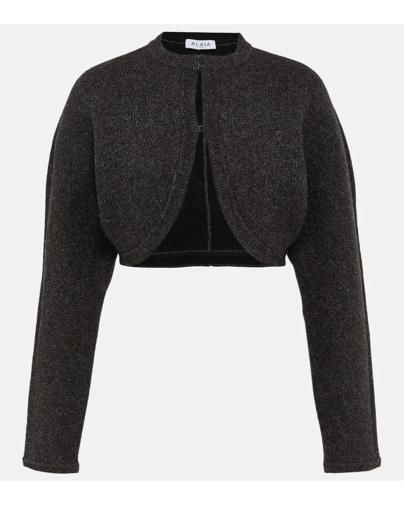 Alaïa Alaïa Bolero aus einem Wollgemisch Schwarz