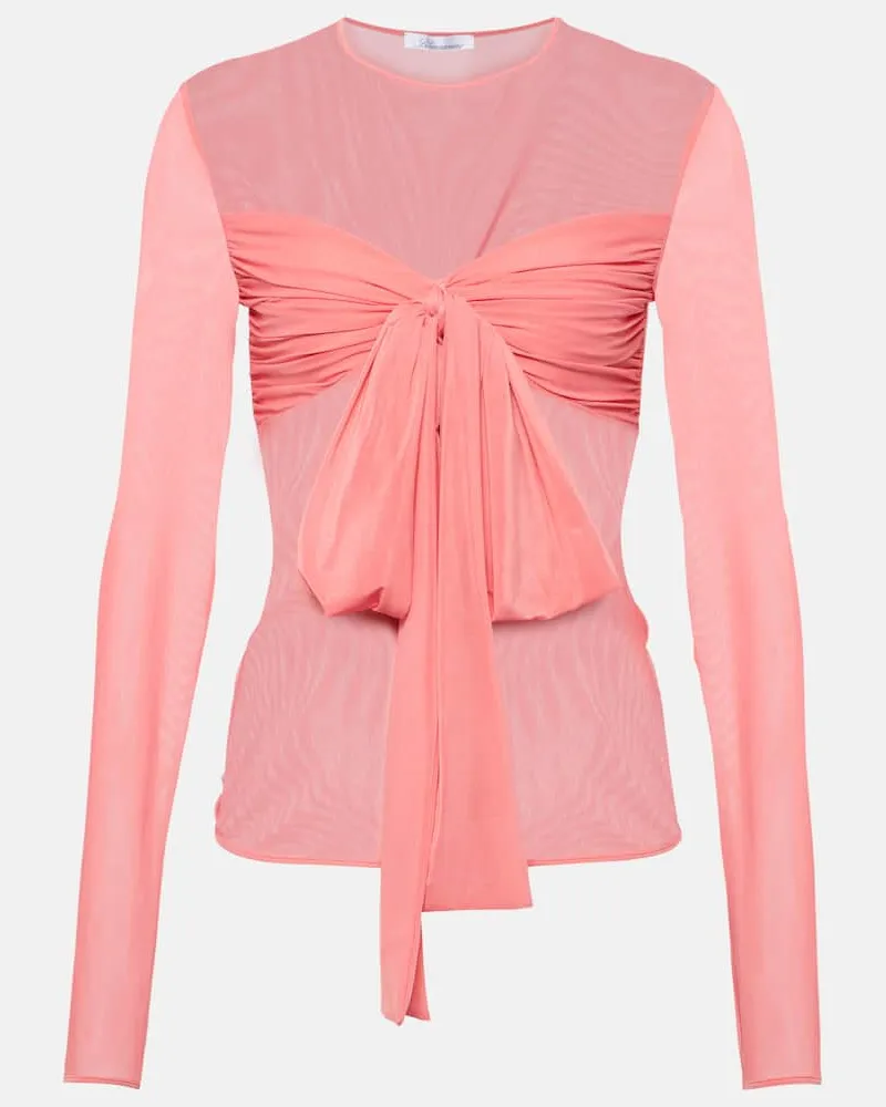 Blumarine Top aus Jersey Rosa