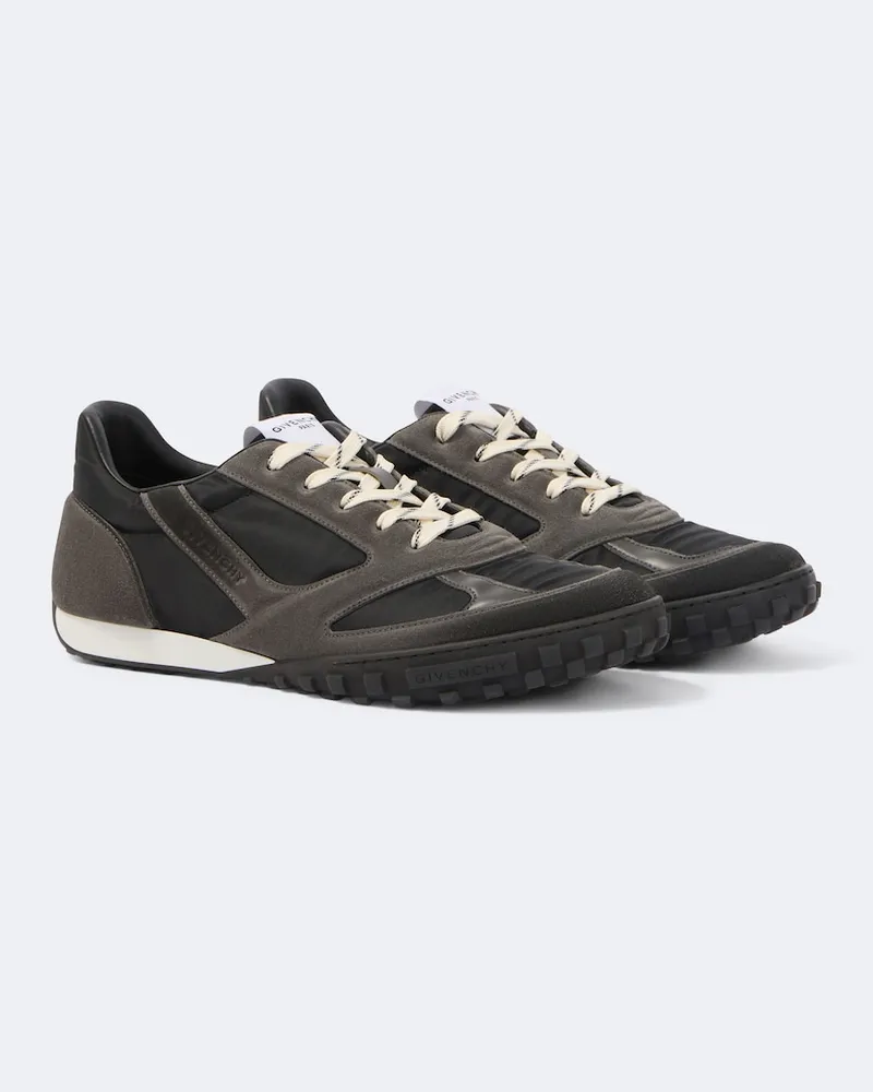 Givenchy Sneakers Glide mit Veloursleder Grau