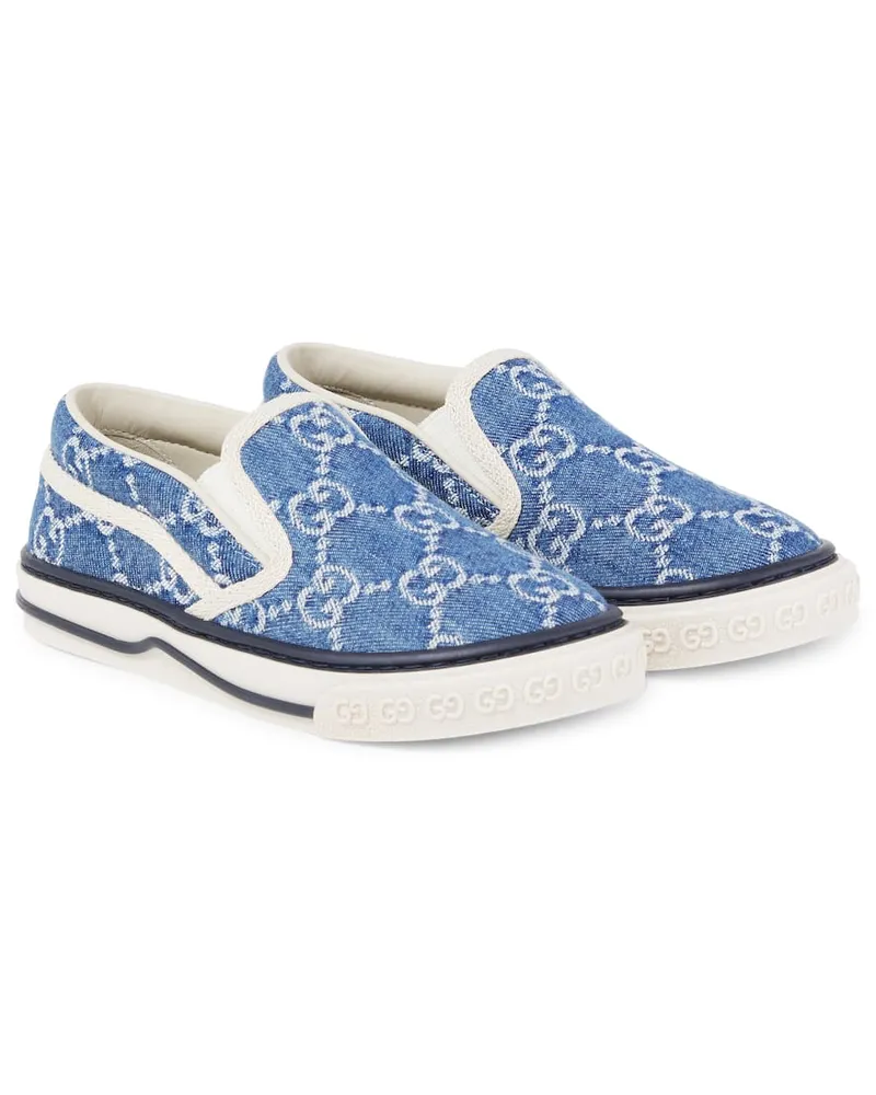 Gucci Slip-Ons GG Blau
