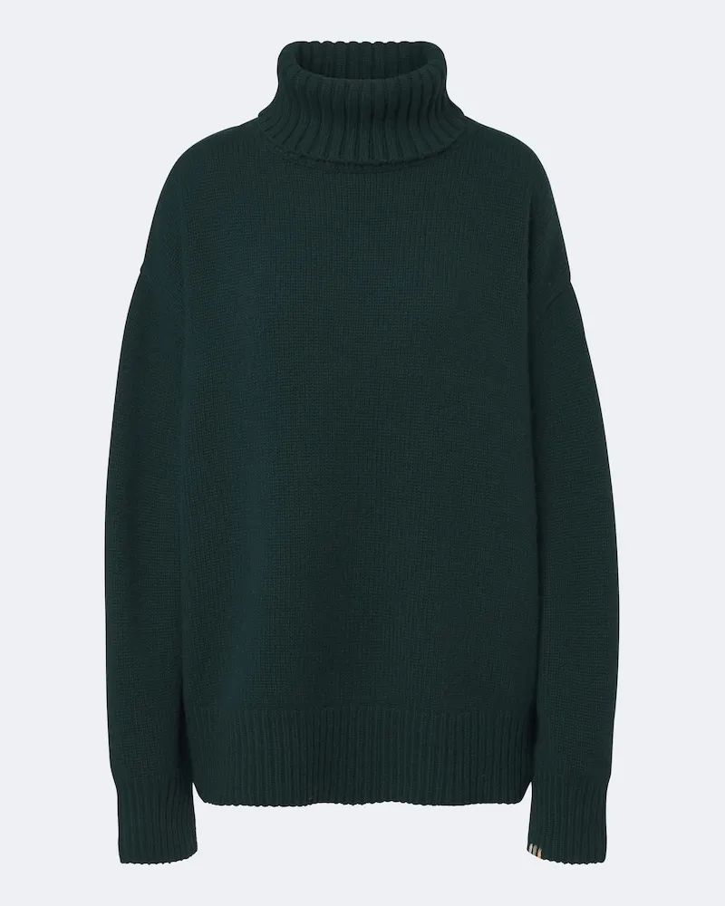 extreme cashmere Oversize Pullover N°20 Xtra aus Kaschmir Grün