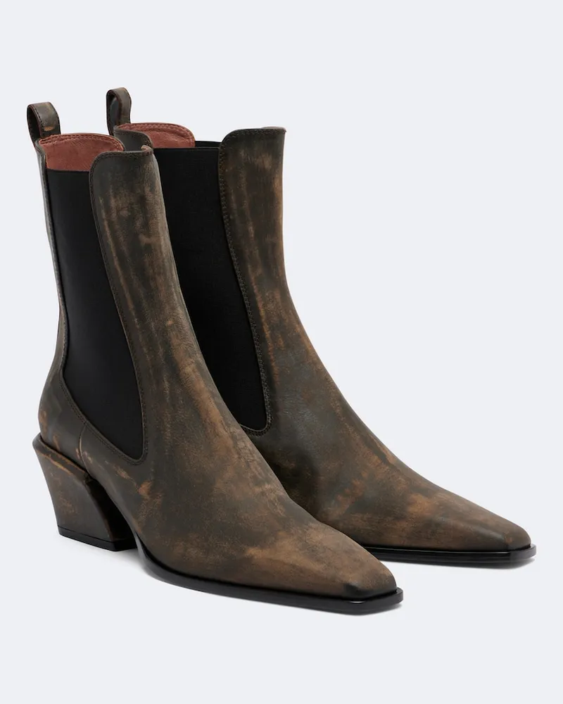 Paris Texas Chelsea Boots Bettina aus Leder Braun