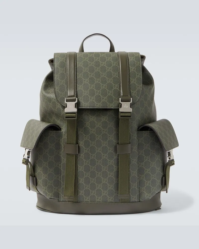 Gucci Rucksack GG Canvas Large Grün