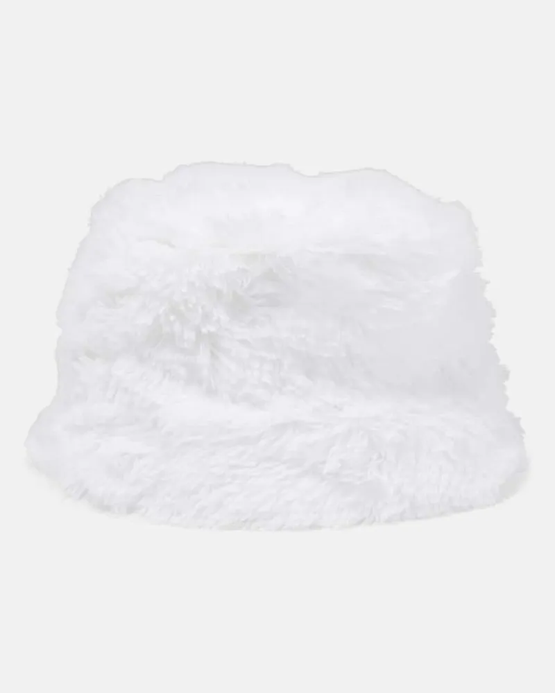RUSLAN BAGINSKIY Hut aus Faux Fur Weiß