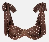 Bikini-Oberteil Lady mit Polka-Dots