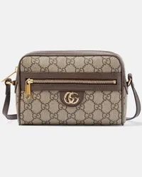 Gucci Schultertasche Ophidia Mini GG aus Canvas Beige