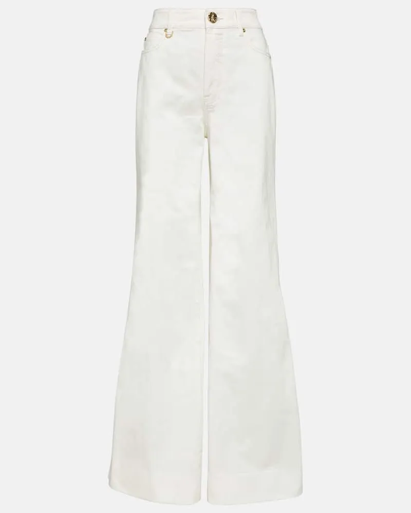 Zimmermann High-Rise Palazzo Jeans Matchmaker Weiß