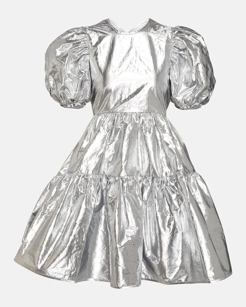 Cecilie Bahnsen Minikleid aus Taft Metallic