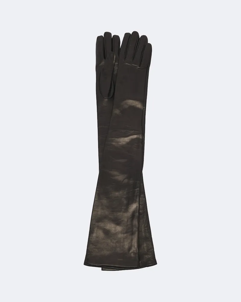 Totême Handschuhe aus Leder Schwarz