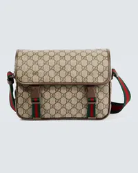 Gucci Messenger Bag GG Supreme aus Canvas Beige