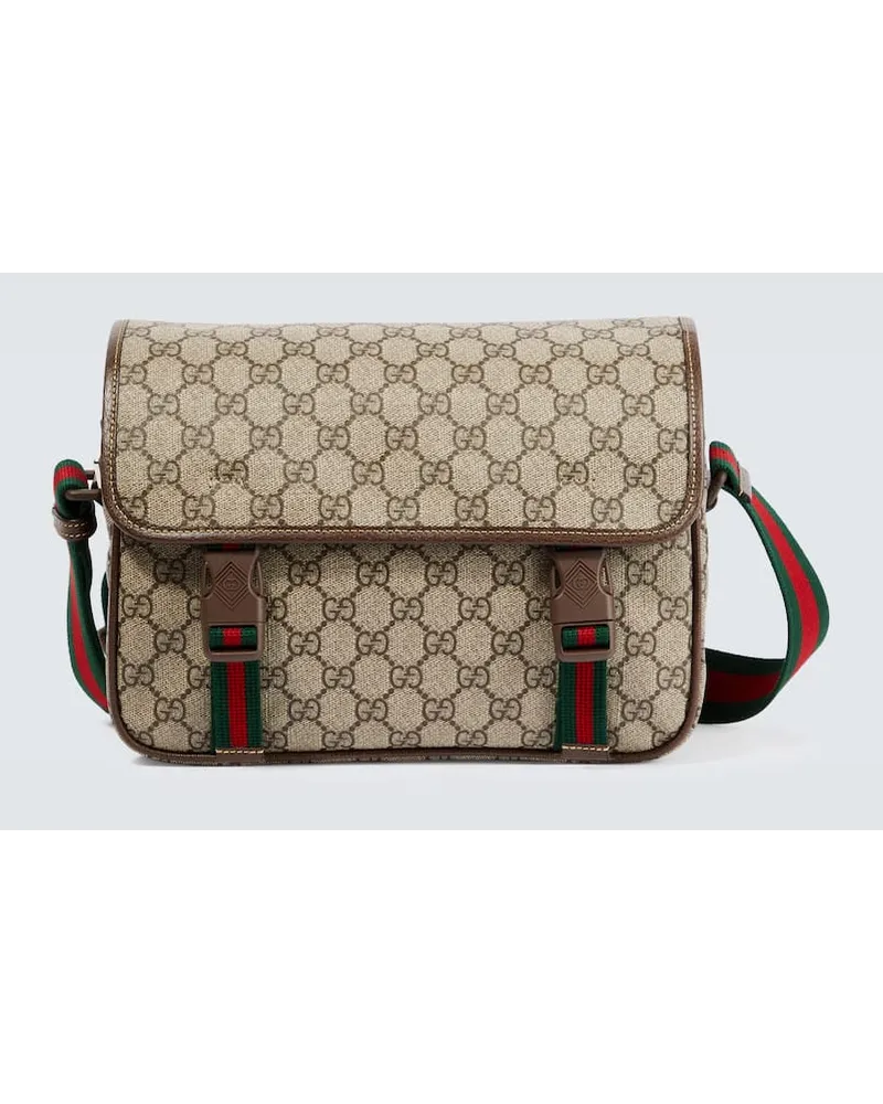 Gucci Messenger Bag GG Supreme aus Canvas Beige