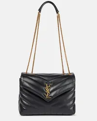 Saint Laurent Schultertasche Loulou Small aus Leder Schwarz