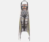 Bedrucktes Midikleid Bondage