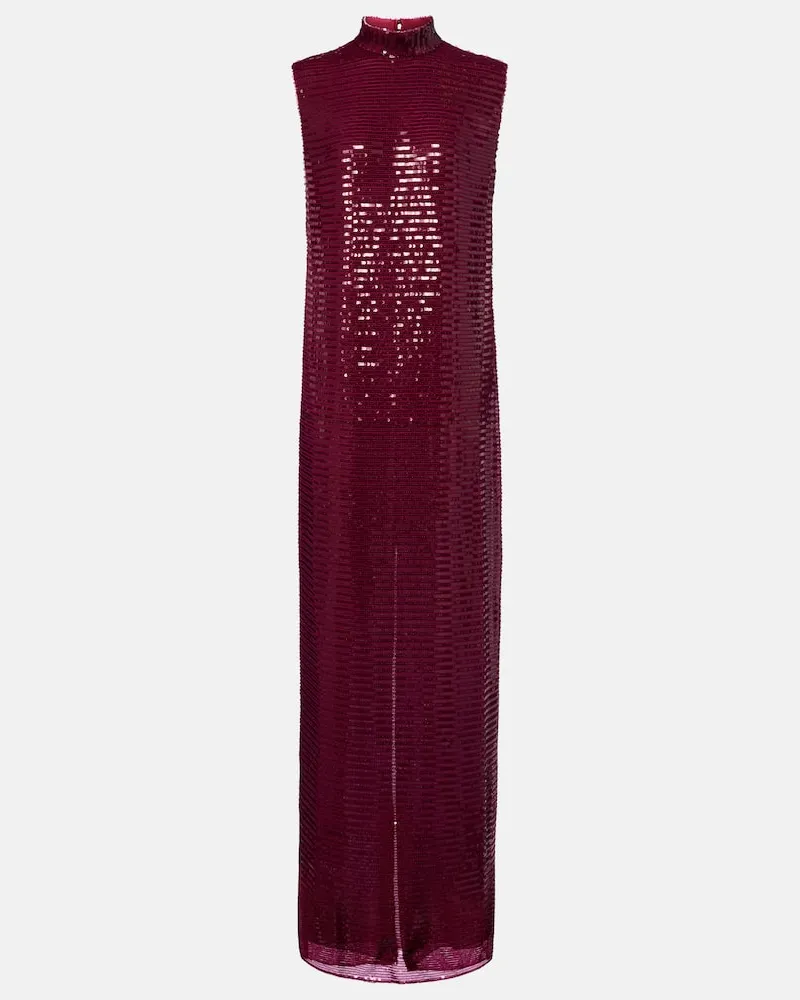 Taller Marmo Robe Miami mit Pailletten Burgund