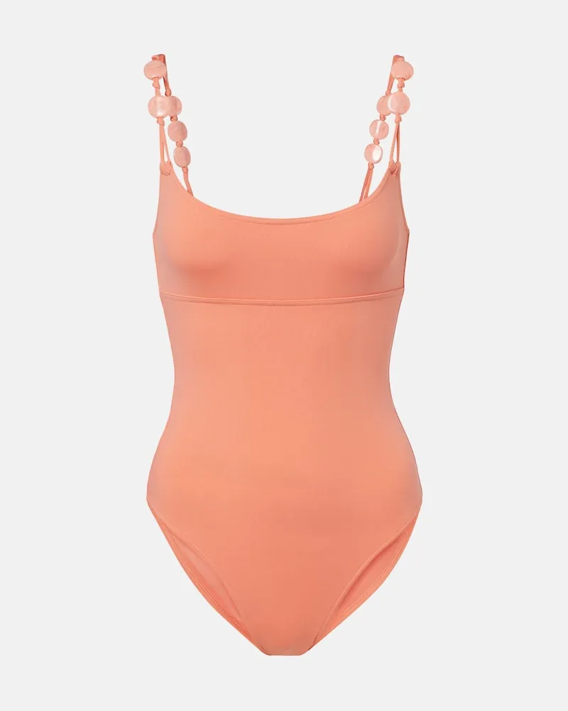 Eres Badeanzug Lynda mit Perlen Rosa