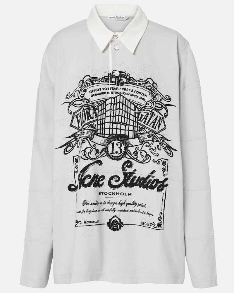 Acne Studios Sweatshirt aus Baumwolle Grau
