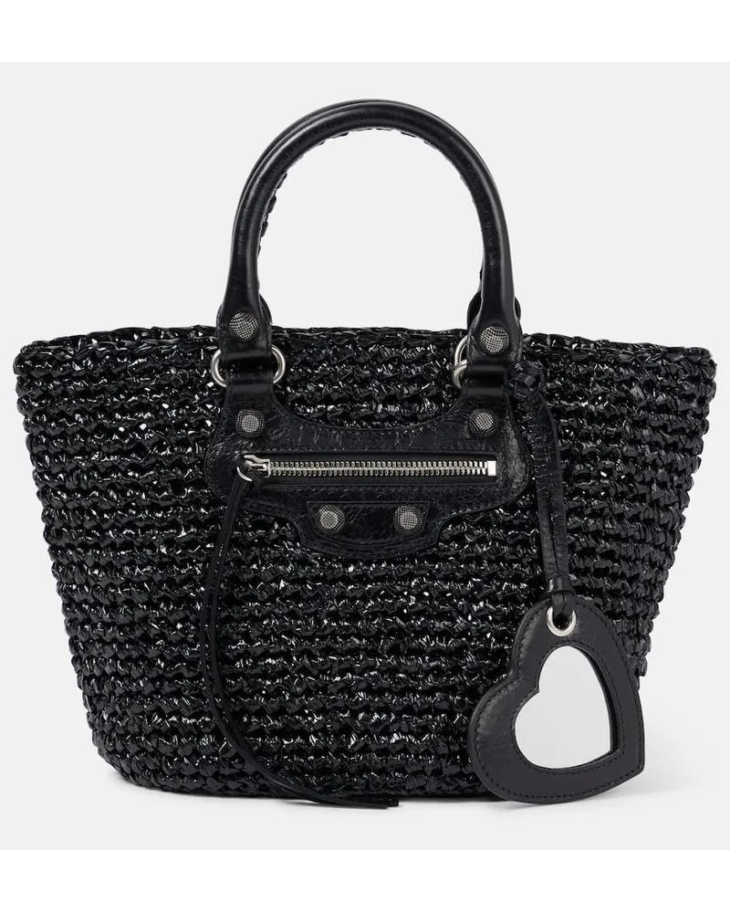 Balenciaga Tote Le Cagole Panier Small Schwarz