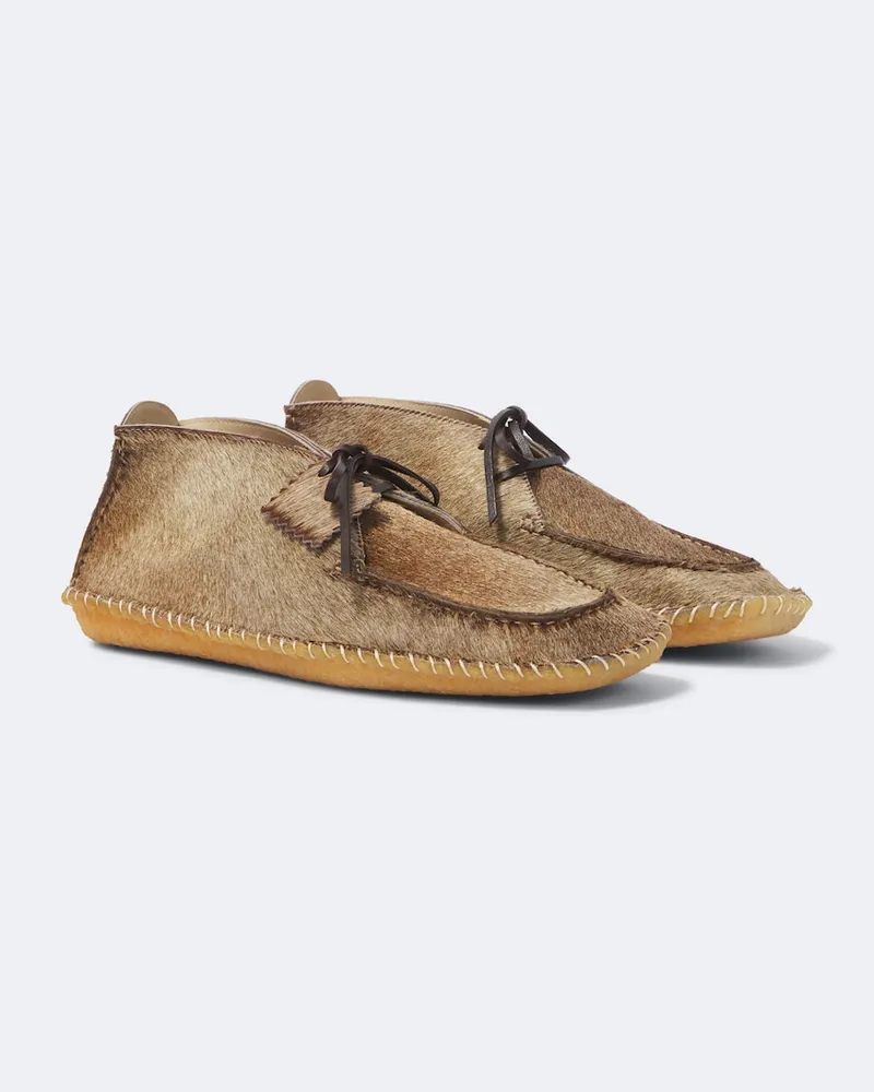 Christophe Lemaire Desert Boots aus Kalbshaar Braun