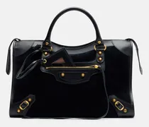 Tote Bag Le City Medium aus Veloursleder