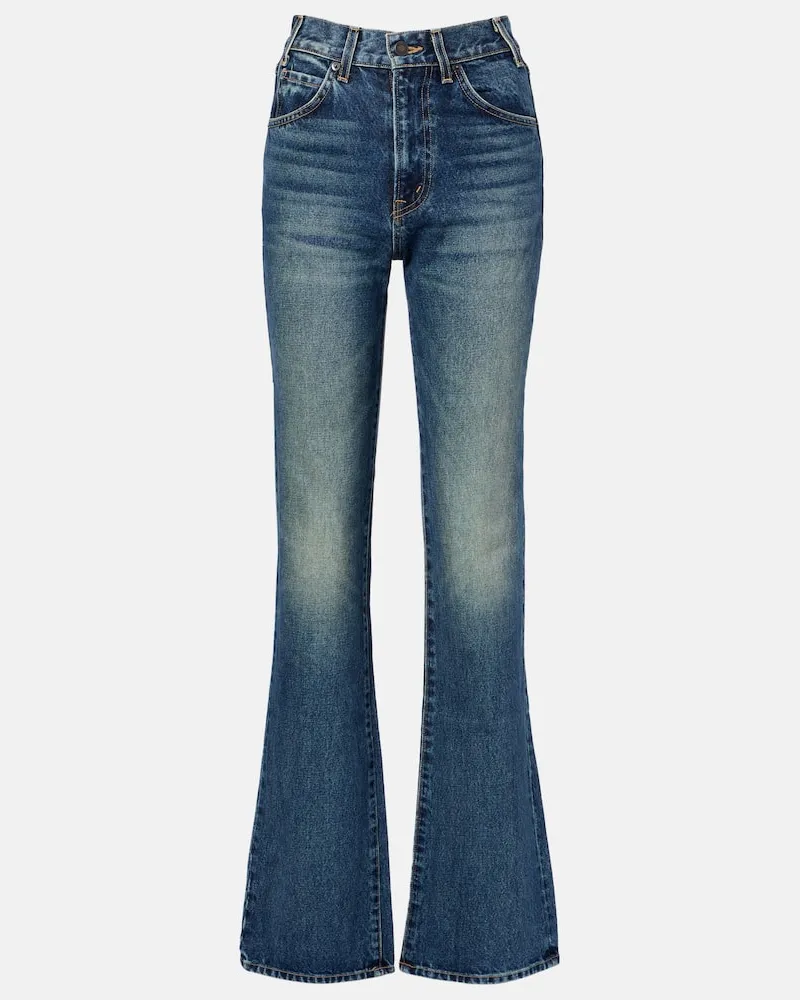 Nili Lotan Mid-Rise Straight Jeans Joan Blau