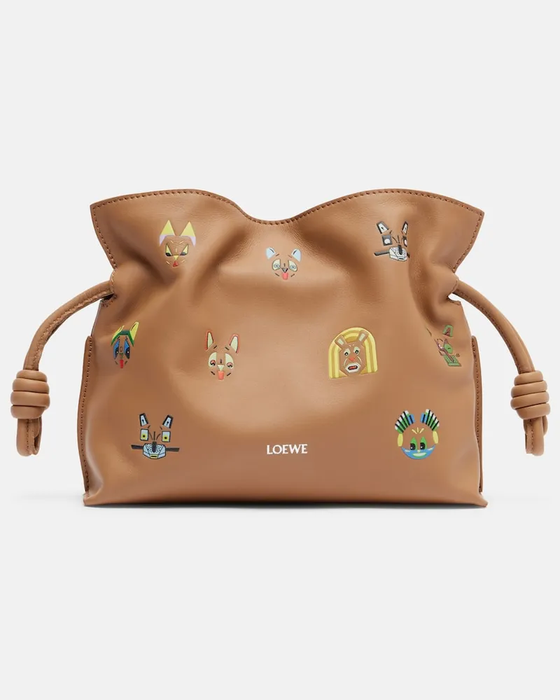Loewe X Louis Wain Clutch Flamenco Cats Mini Braun