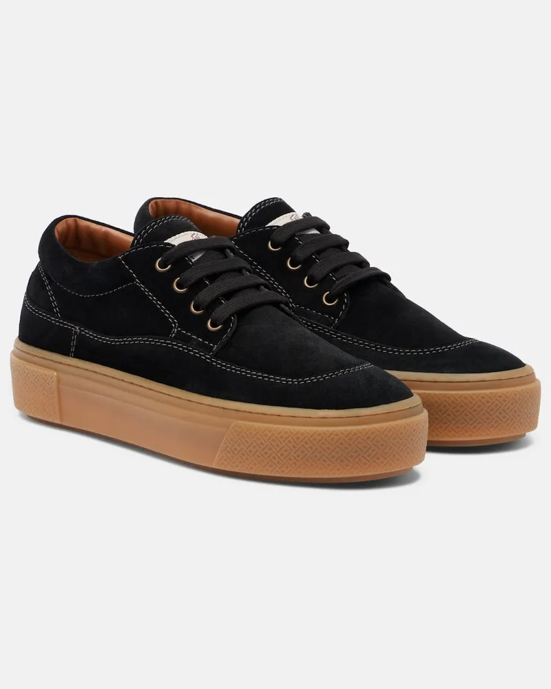 Hogan Sneakers H705 aus Veloursleder Schwarz