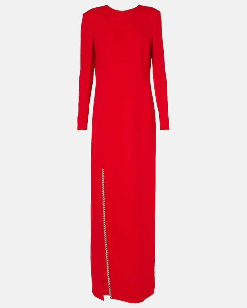 Givenchy Verzierte Robe Rot