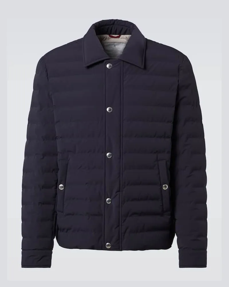 Brunello Cucinelli Daunenjacke Blau
