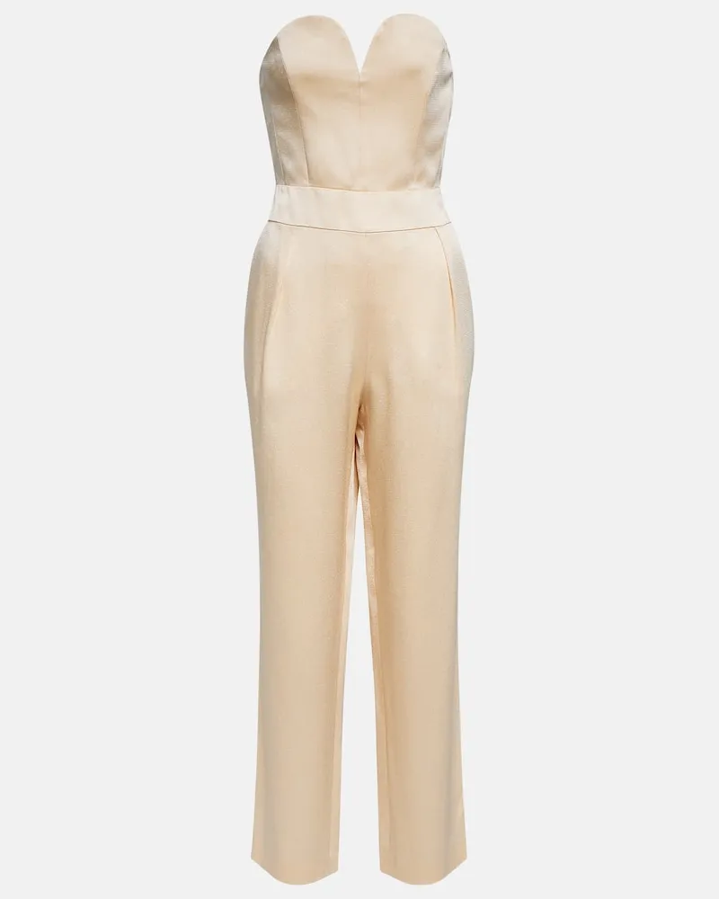 Blazé Milano Blazé Milano BRIDAL Jumpsuit Clyde aus Satin Weiß