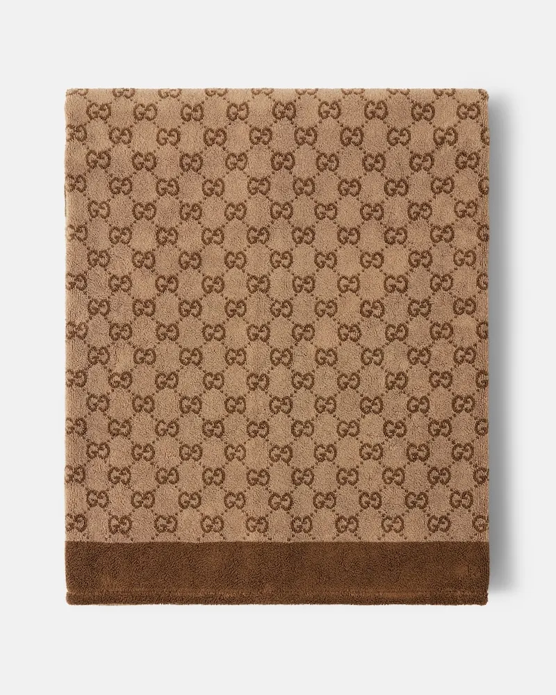 Gucci Handtuch GG aus Frottee Beige