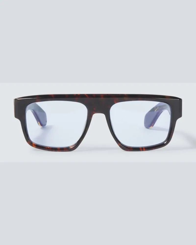 Jacques Marie Mage X George Cortina Eckige Sonnenbrille Ritz Braun