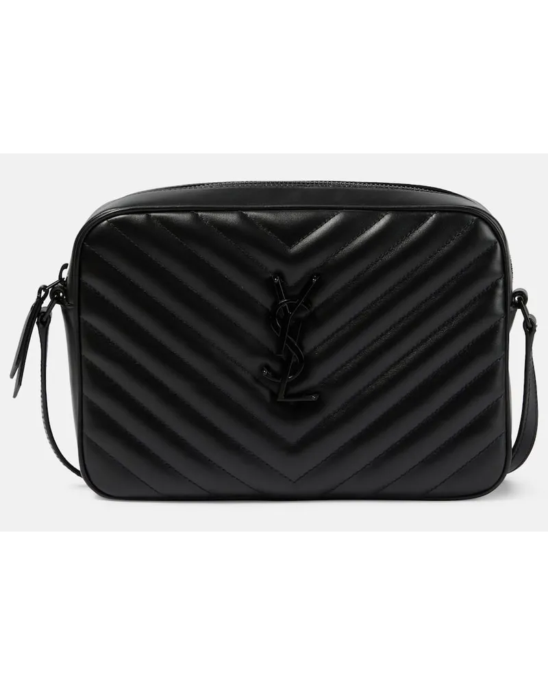 Saint Laurent Schultertasche Lou Camera aus Leder Schwarz