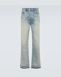 Amiri Straight Jeans Release Hem Blau