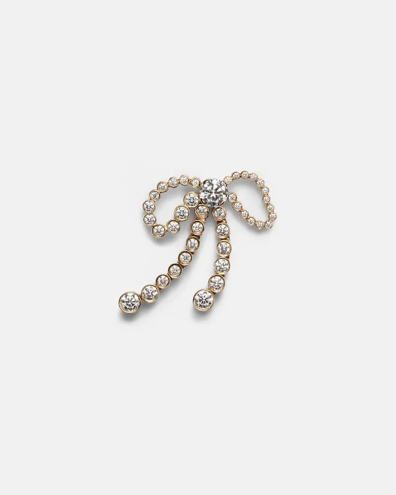 Sophie Bille Brahe Einzelner Ohrring Rosette de Diamant aus 18kt Gelbgold mit Diamanten Gold