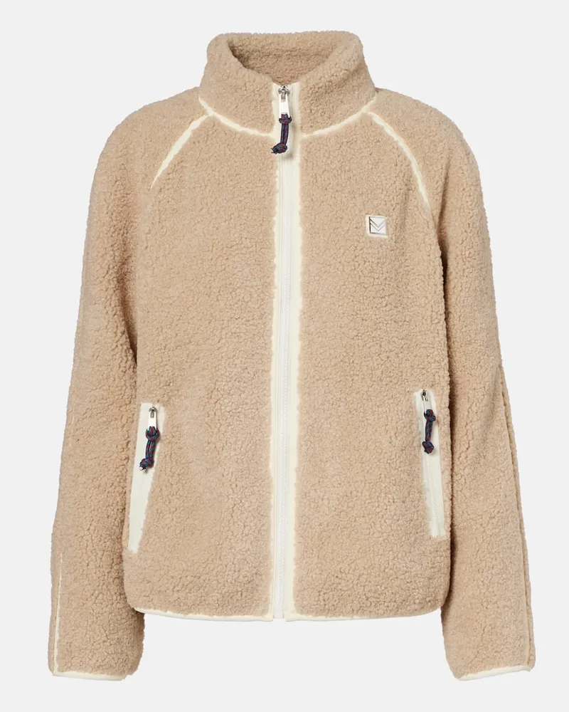 Tory Burch Jacke aus Teddyfleece Beige