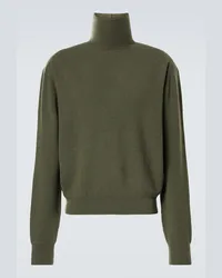 Christophe Lemaire Rollkragenpullover aus Wolle Gruen