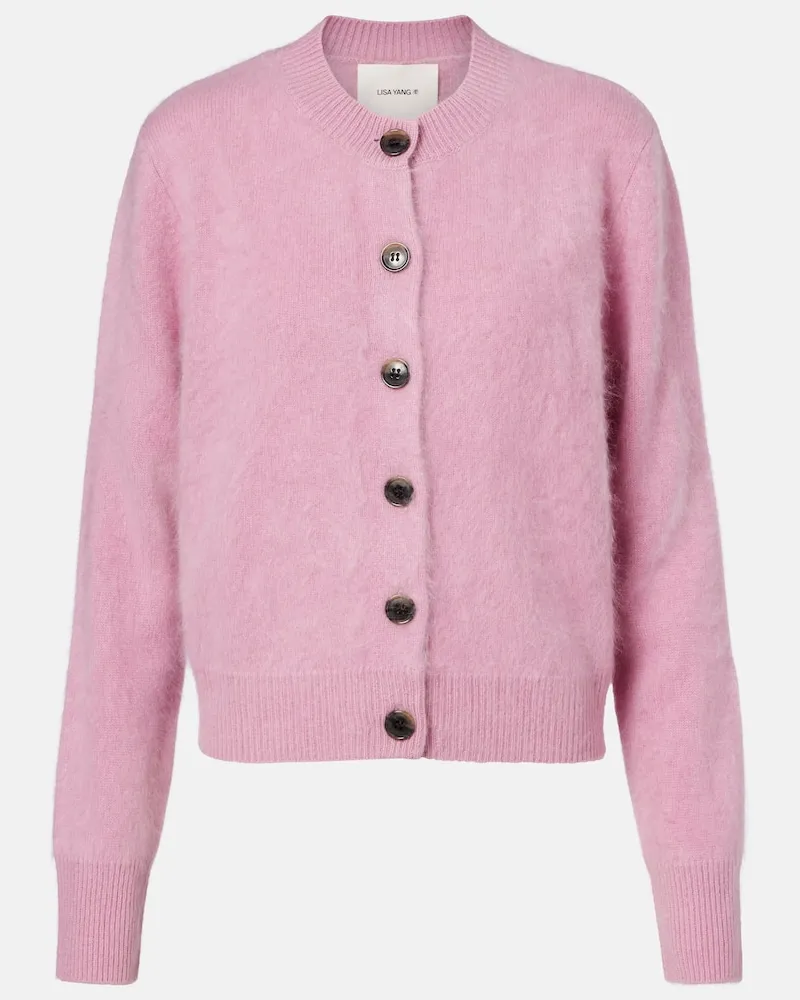 Lisa Yang Cardigan Azalea aus Kaschmir Pink