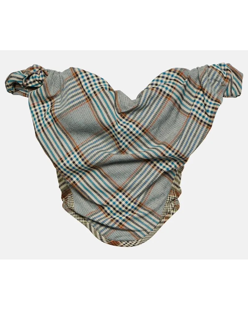 Vivienne Westwood Bustier-Top aus Crêpe Multicolor
