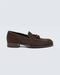 Tom Ford Loafers Edgar aus Veloursleder Braun