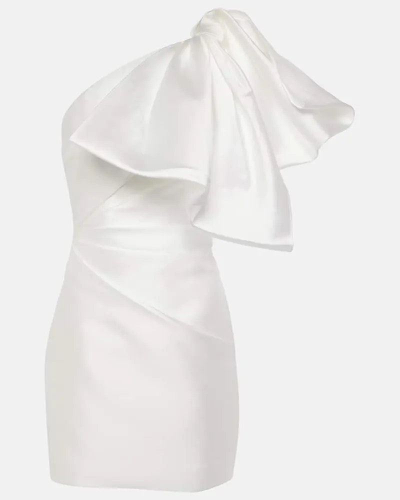 Solace London Minikleid Marcela aus Satin Neutral