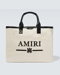 Amiri Bestickte Tote mit Leder Nude