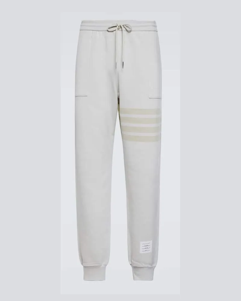 Thom Browne Jogginghose 4-Bar aus Baumwolle Weiã