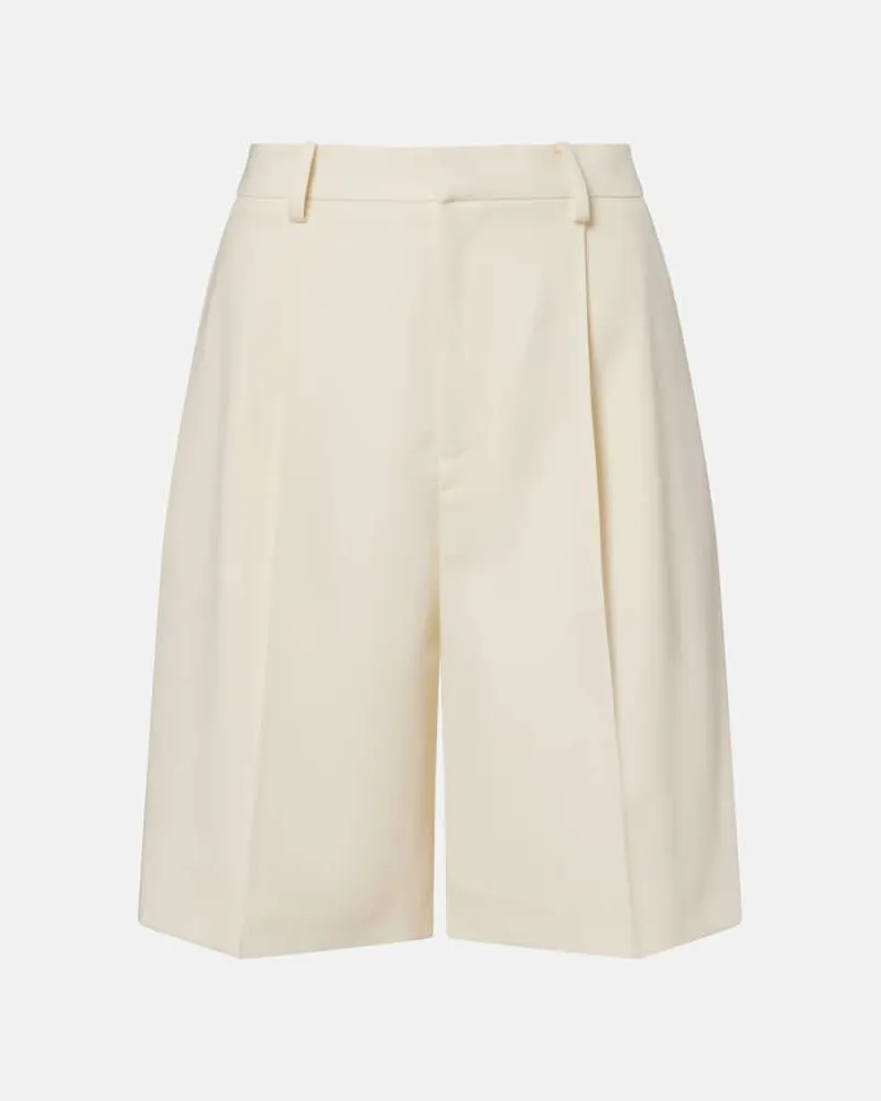 Ralph Lauren Bermuda-Shorts Minetta aus Woll-Gabardine Weiß