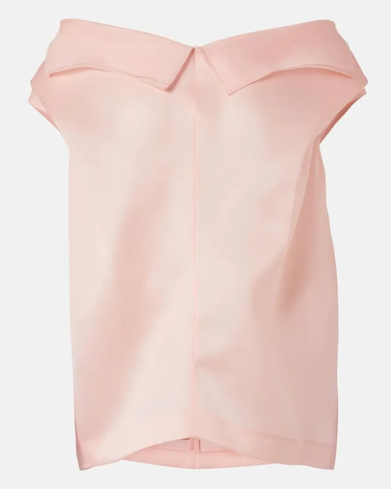 KHAITE Top Selly aus Seide Pink