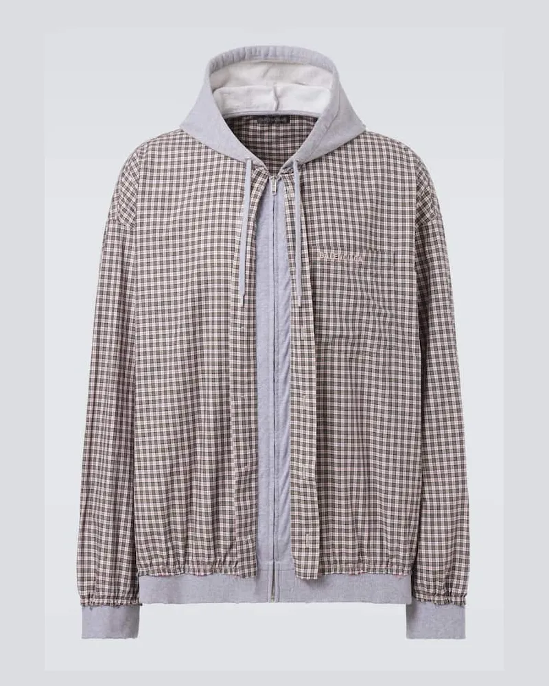 Balenciaga Jacke aus Baumwollpopeline Multicolor