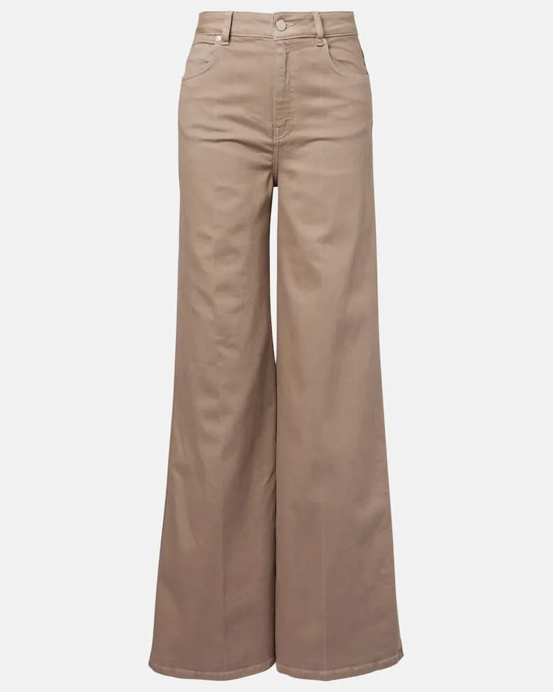 Joseph Wide-Leg Jeans Abbey Beige