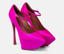 Plateau-Pumps Yigit aus Satin