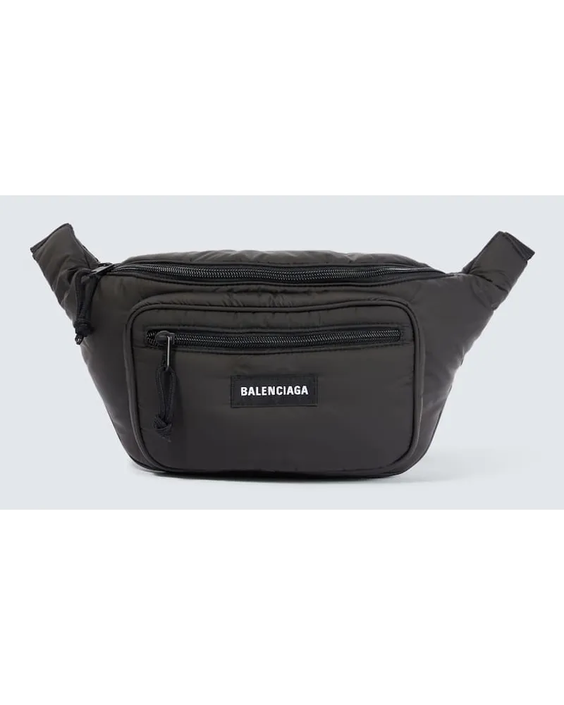 Balenciaga Gürteltasche aus Nylon Schwarz