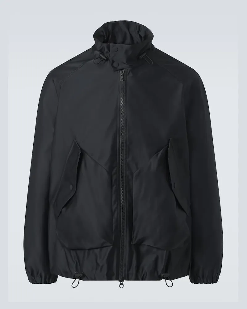 Simone Rocha Blouson Harrington aus Duchesse-Satin Schwarz