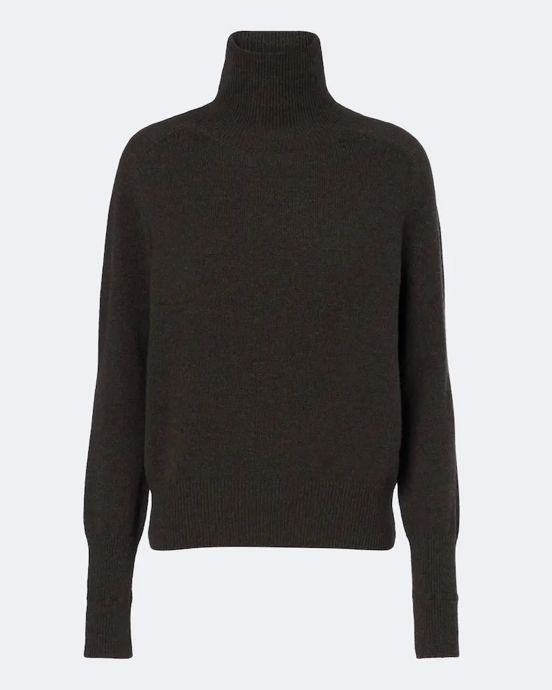 Victoria Beckham Rollkragenpullover aus Wolle Grün